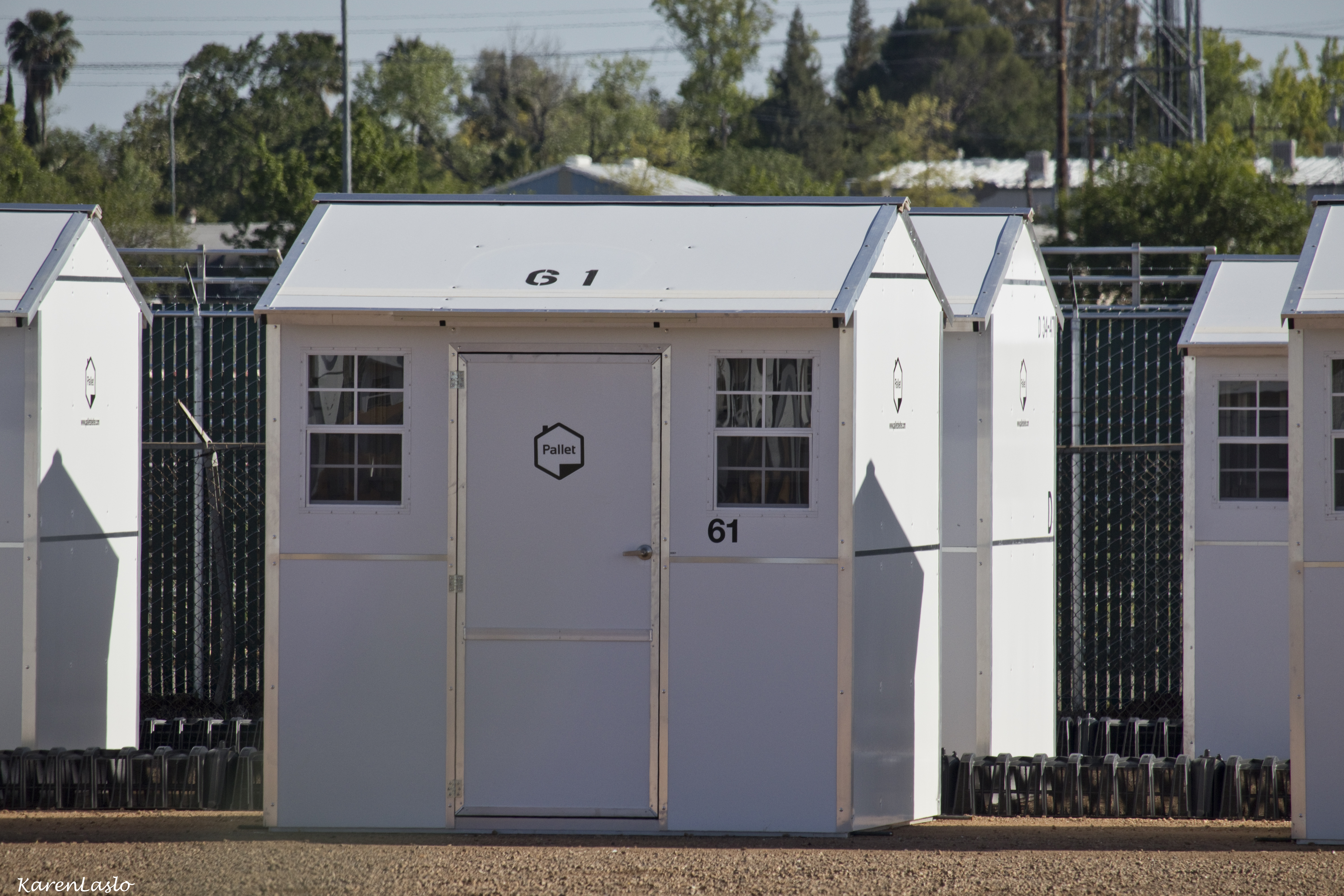 Final steps underway for pallet shelter site