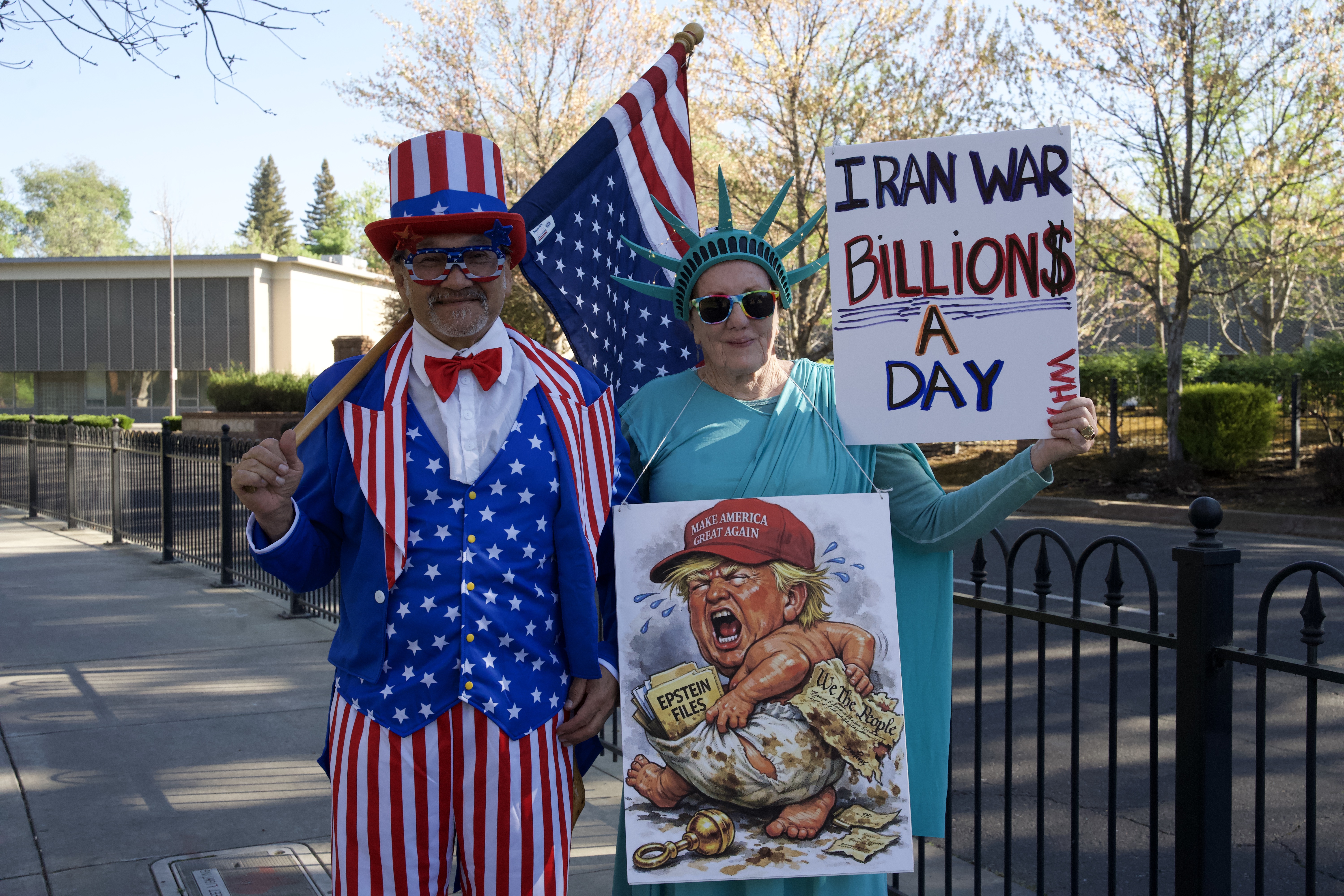 Demonstrators protest war on Iran