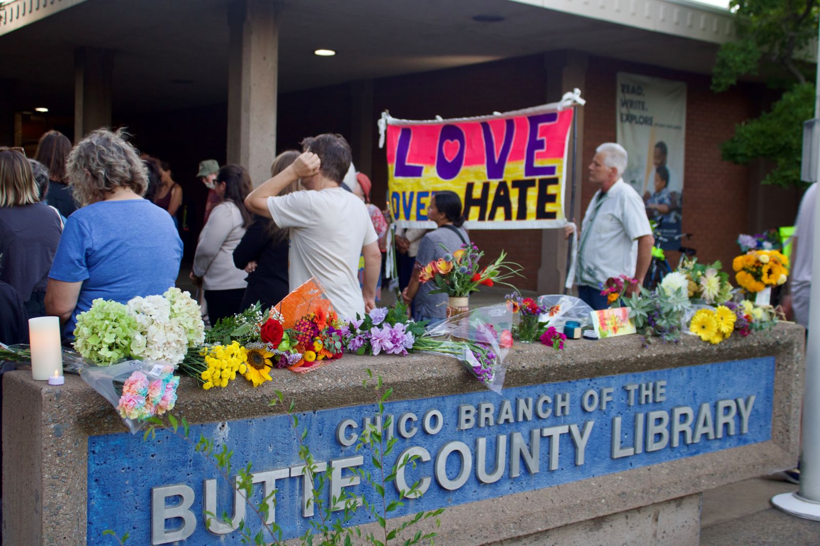 Two vigils honor victims of Chico library shooting